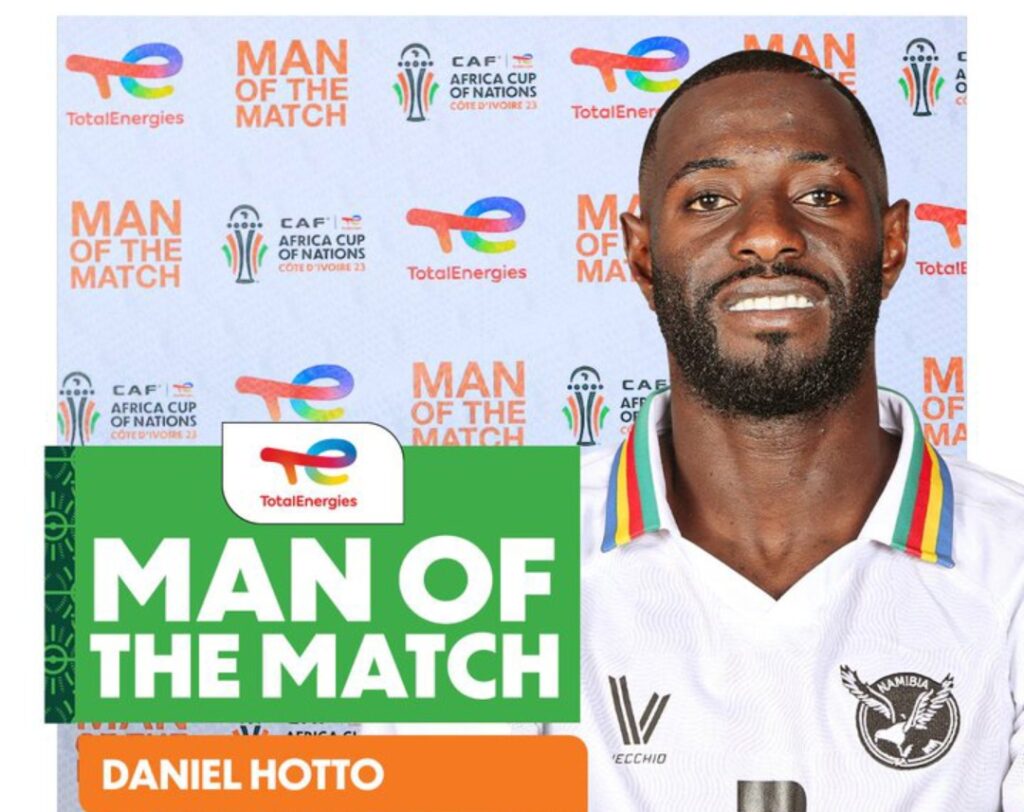 AFCON 2023: Namibia's Daniel Hotto Wins Man-Of-The-Match Award In Win ...