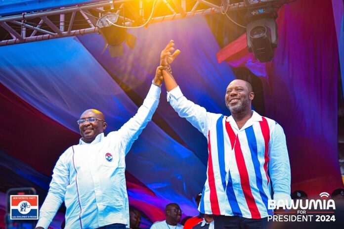 Matthew Opoku Prempeh (alias NAPO) and vice president Mahamudu Bawumia