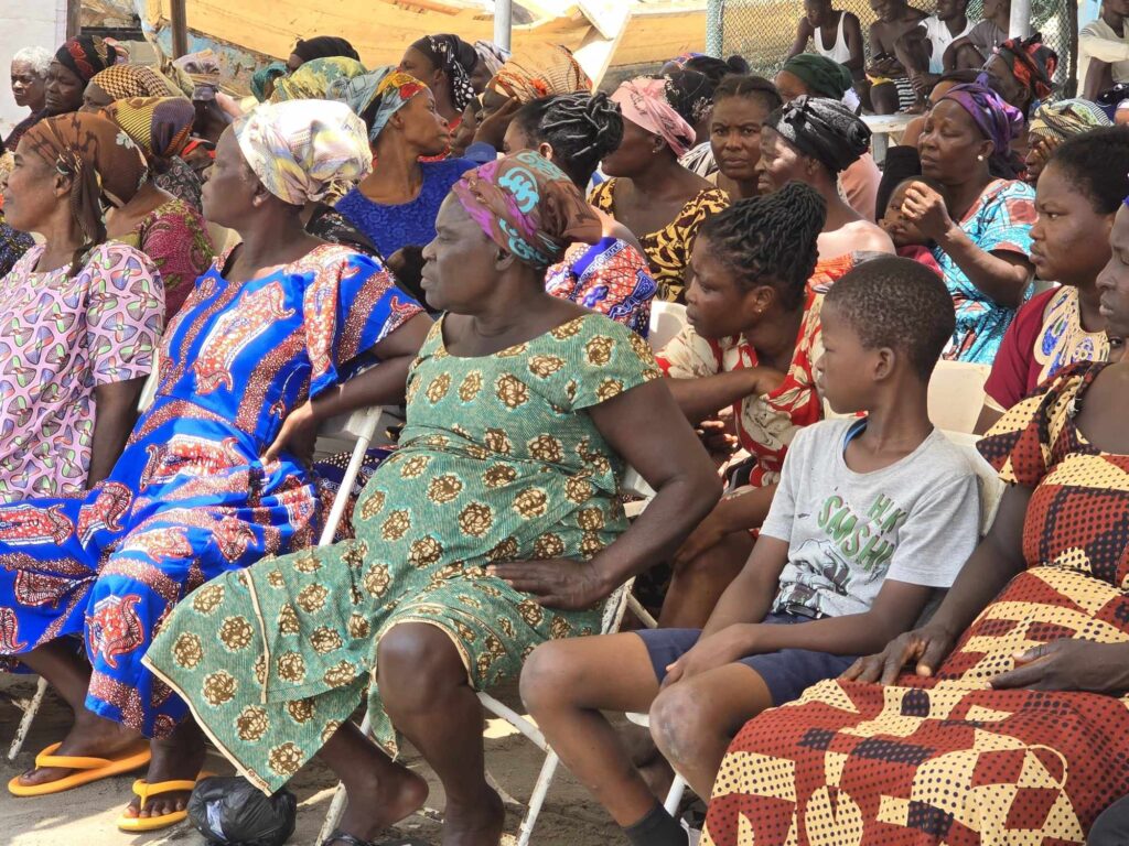 Participants at the screening in Ada