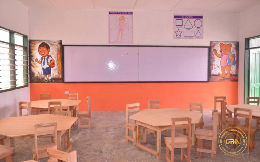 Inside the new KG block at Apremdo